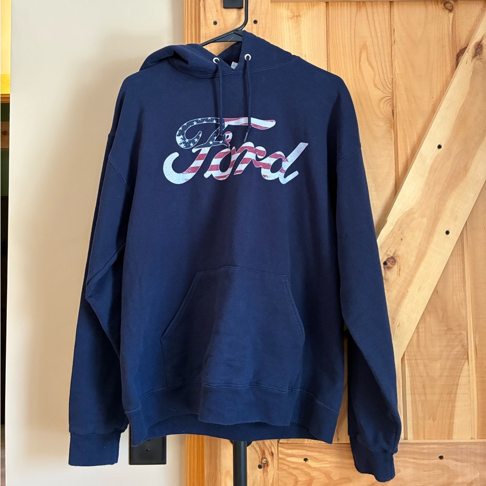 Ford American Flag Logo Sweatshirt